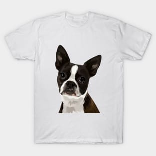 Boston Terrier Illustration T-Shirt